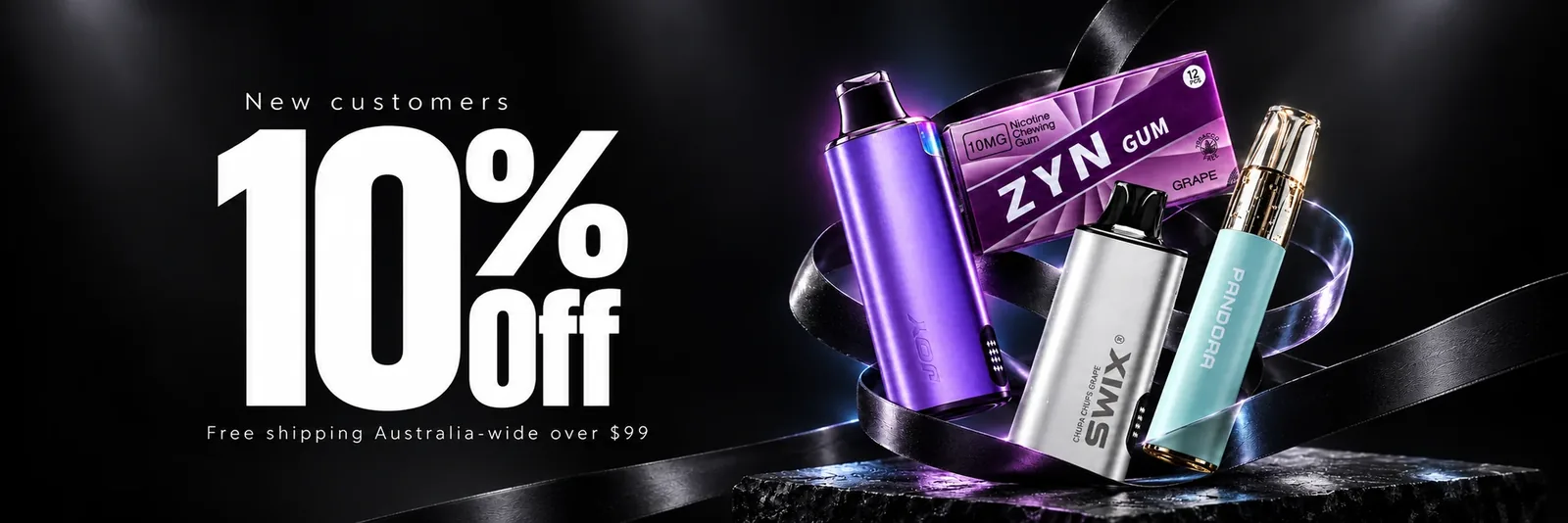 New customers Free shipping Australia-wide over $99